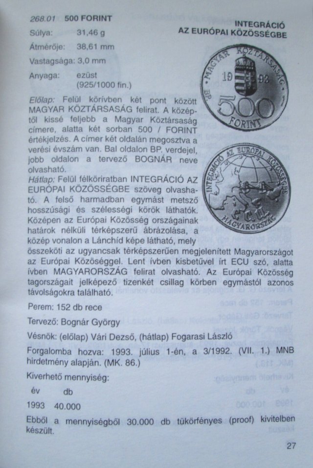 Lenyfalusi Kroly s Nagy dm: Magyarorszg fm- s paprpnzei 1992-1996 (2. ptls)